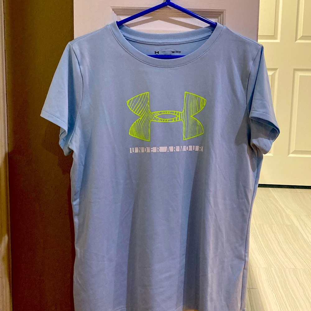 UNDER ARMOUR ladies Dri Fit Crew Neck T Shirt